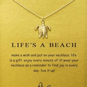 Turtle necklace -Good luck